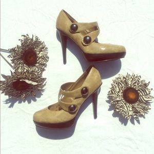 High heel wedge shoe